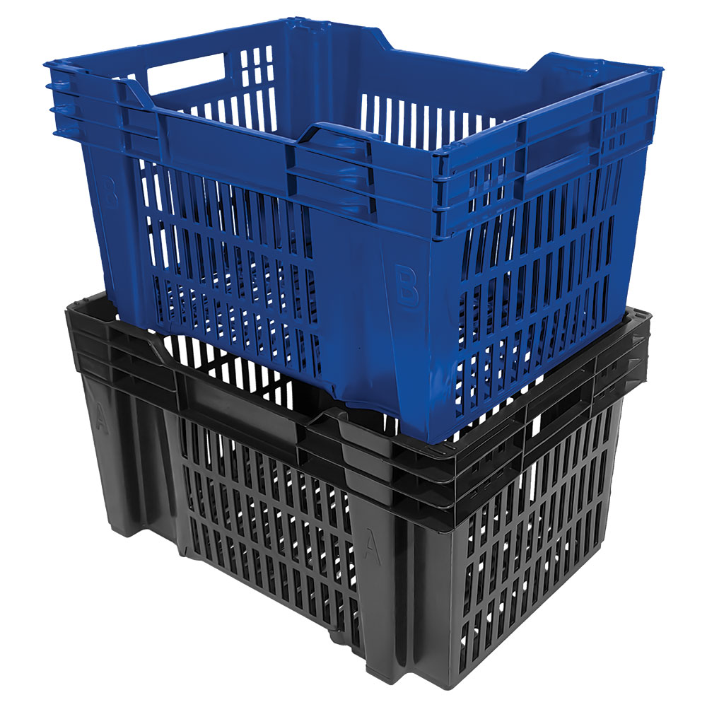 Caixa Plástica Multiuso Agrícola 50,5 Litros - CP31 TA ECX Empilhável e Encaixável